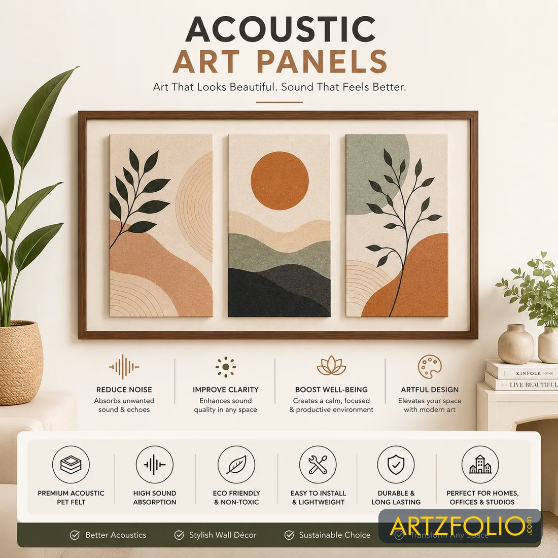 Acoustic Art Panels — ArtzFolio private label manufacturing